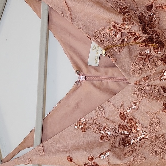 Dress The Population Fairycore Ally Floral Cocktail Dress Size Small - Picture 9 of 16